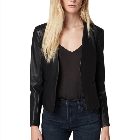 Blank NYC Jackets & Blazers - Blank NYC vegan leather Mean streets open front jacket